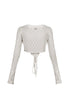 Sasa Mesh Ruffle Crop Top